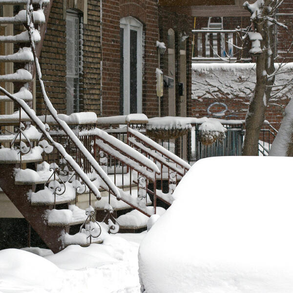 View of a modern home, sold in the South Shore of Montreal.